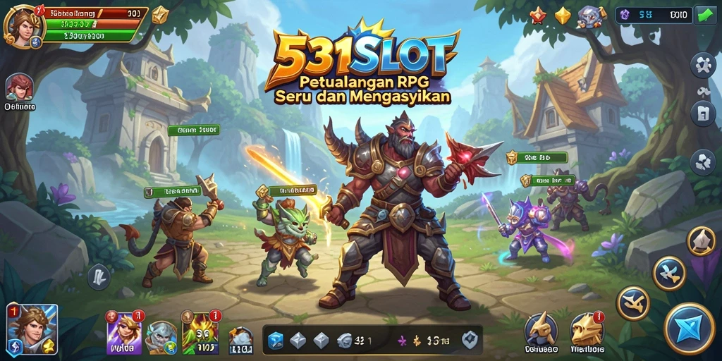 Tampilan aksi seru dalam game RPG 531SLOT.