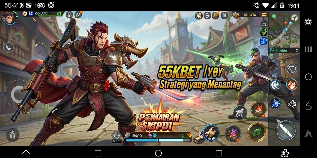 Tampilan gameplay 55KBET dengan strategi mendebarkan.