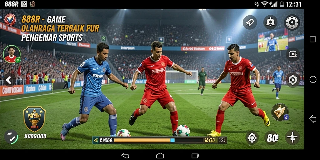 Tampilan gameplay seru di 888R, penuh aksi dan olahraga.