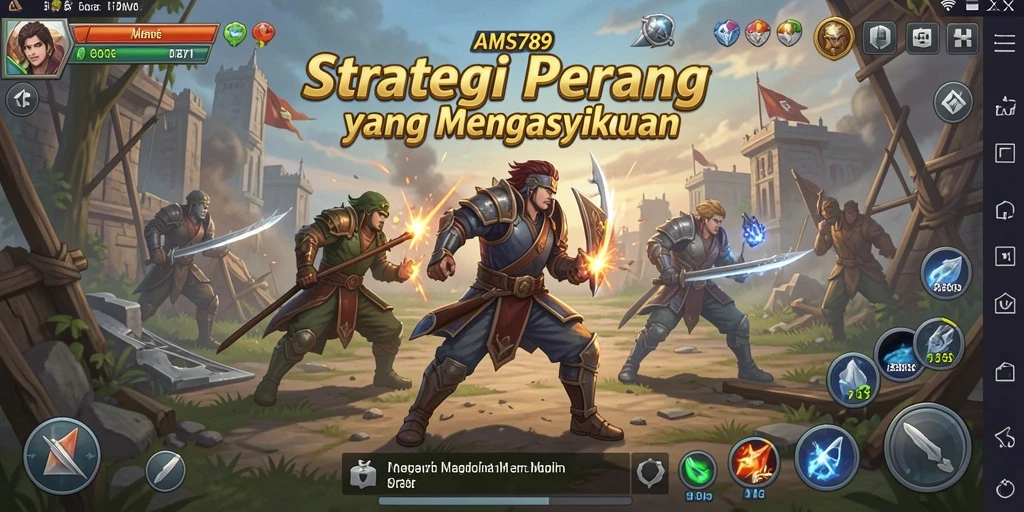 Tampilan aksi pertempuran yang intens dalam AMS789.