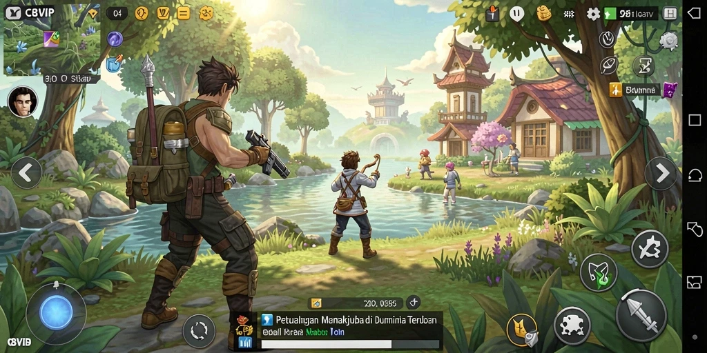 Gameplay C8VIP yang imersif di dunia Open World.
