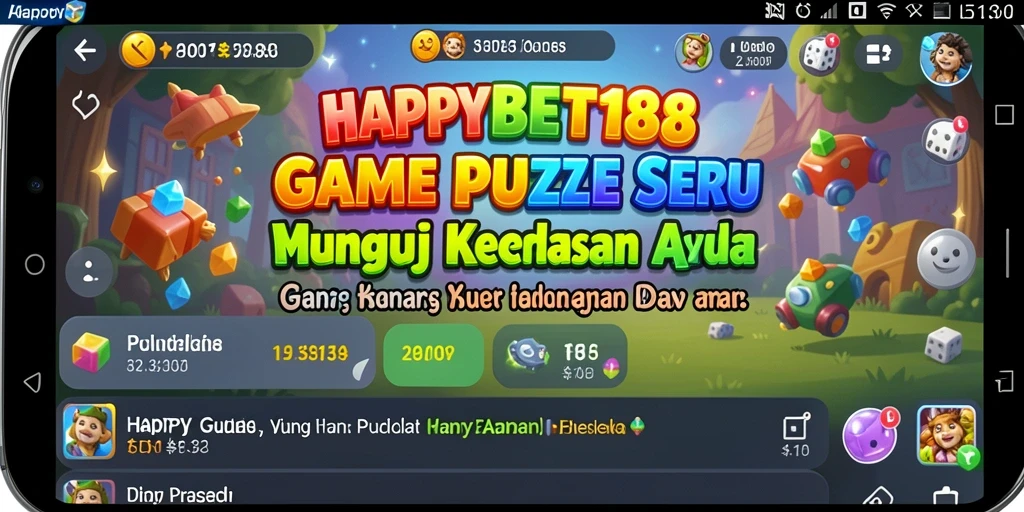 Screenshot <strong>HAPPYBET188</strong> menunjukkan gameplay Puzzle yang menantang dan menarik.