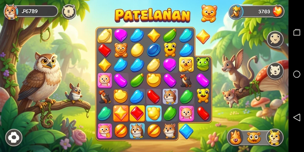Menampilkan gameplay menarik di JP6789 dengan kombinasi batu permata.