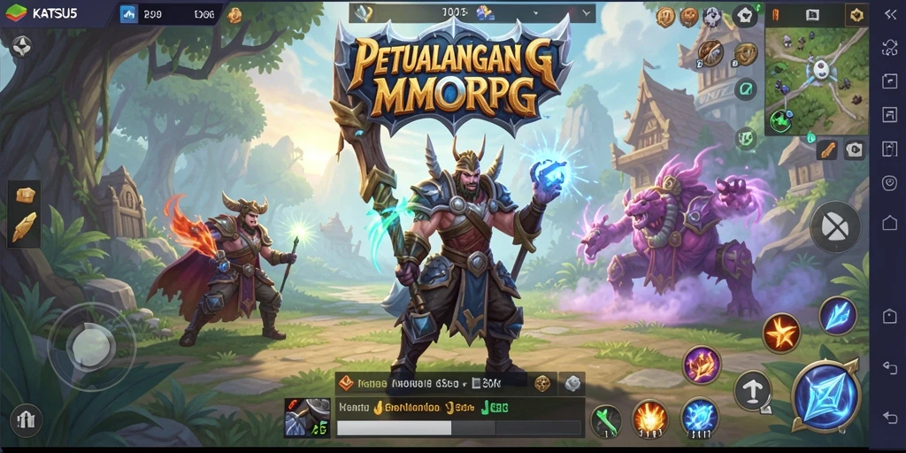 Tampilan gameplay KATSU5 yang mendebarkan dan interaktif.