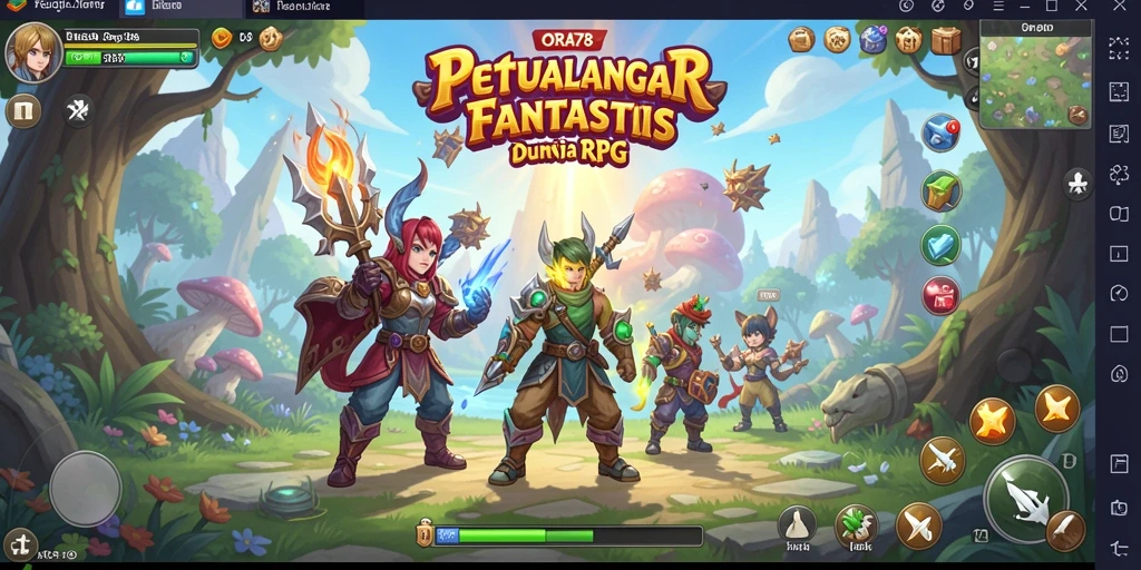 Tampilan gameplay petualangan RPG yang seru di ORA78.