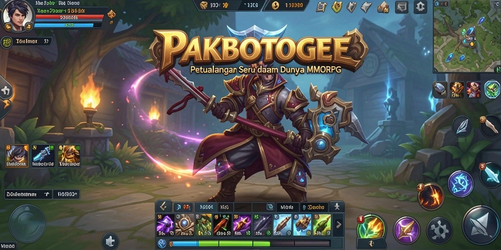 Tampilan gameplay menarik dari PAKBOSTOGEL dalam dunia MMORPG.