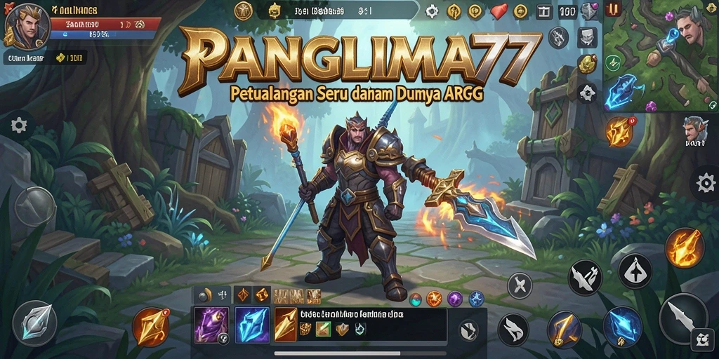 Tampilan menarik gameplay seru dalam PANGLIMA77