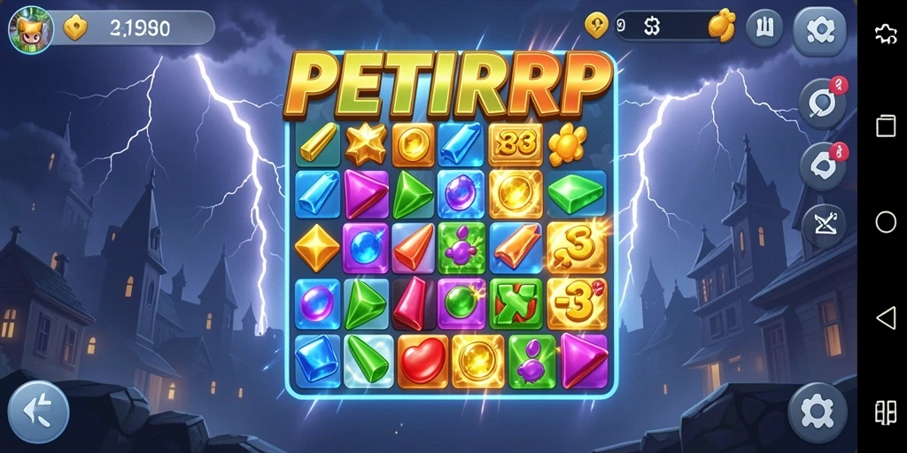 Gameplay menarik dan warna-warni di PETIRRP.