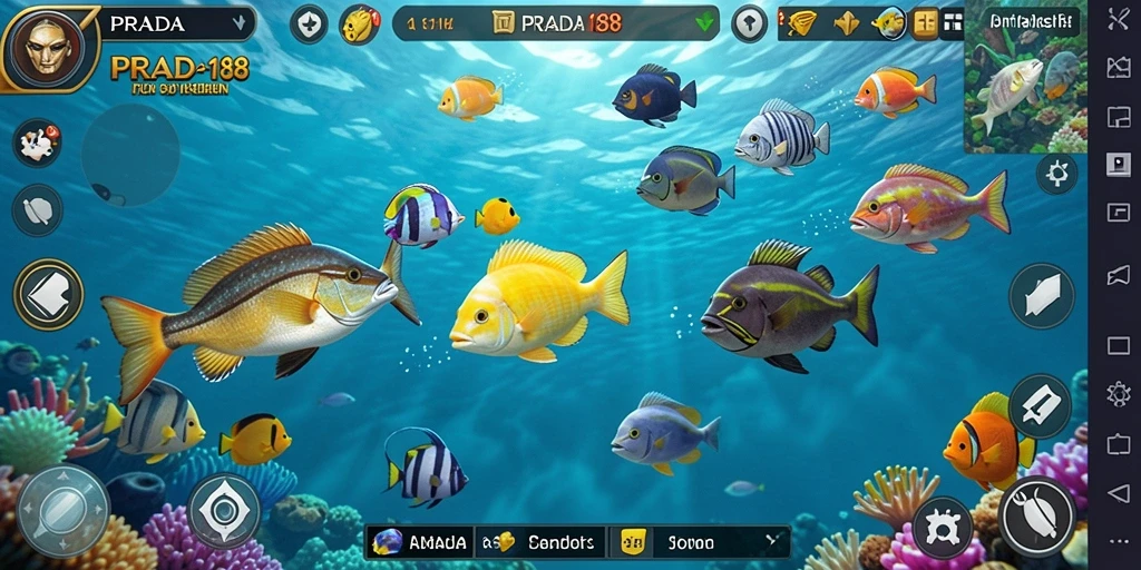 Gameplay seru dan menantang dalam PRADA188 Tembak Ikan.