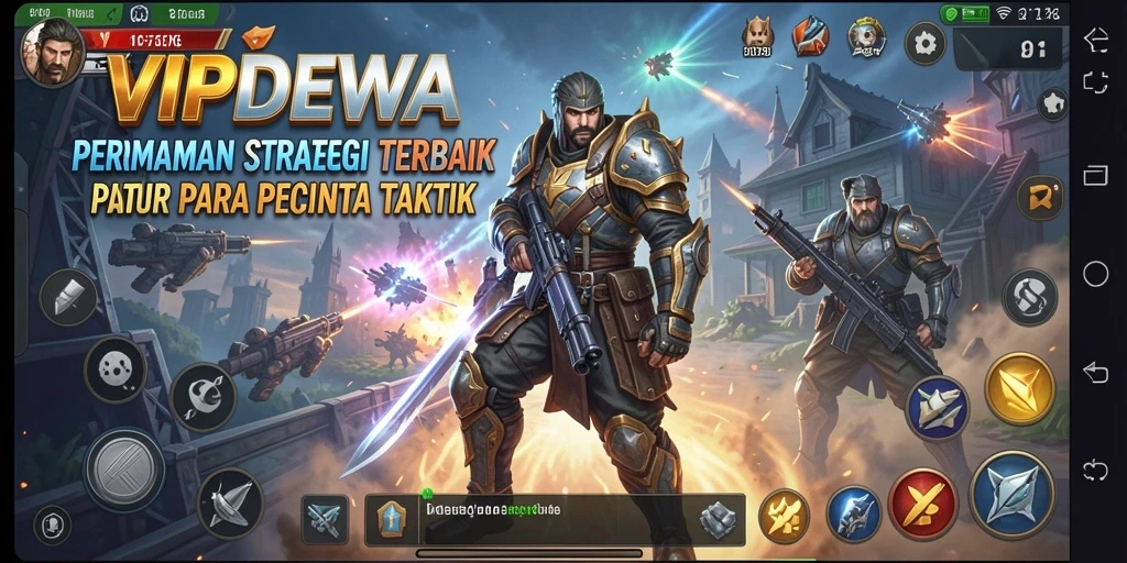 Tangkapan layar yang menunjukkan aksi strategis dalam VIPDEWA.